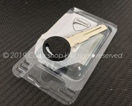 Genuine Ducati blank key without transponder. Ducati Part-no: 59840291A.