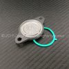 Genuine Ducati dark grey alternator side inspection cover with O-ring. Ducati part-no. 69924531A replaces 24712101AD.