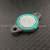 Genuine Ducati dark grey alternator side inspection cover with O-ring. Ducati part-no. 69924531A replaces 24712101AD.