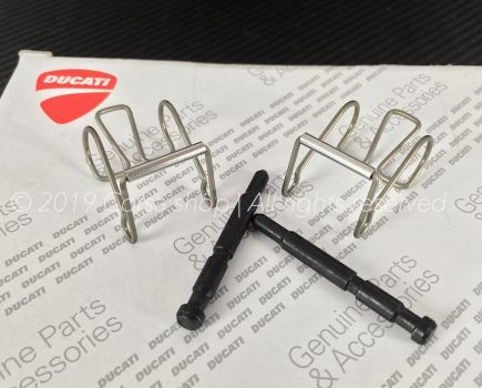 Genuine Ducati Brembo P4 34/34A Brake caliper pad pin repair kit with springs. Ducati Part-no: 61240211A. Brembo 122484955